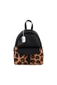 Anna Morellini Rucsac de piele cu buzunar cu animal print Emilia Femei