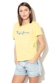 Pepe Jeans London Tricou cu aplicatie logo Esther Femei