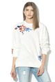 Pepe Jeans London Bluza sport lejera cu broderie florala Hazel Femei