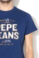 Pepe Jeans London Tricou regular fit cu imprimeu logo Nicholas Barbati