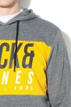 Jack & Jones Jonah logómintás kapucnis pulóver kenguruzsebbel férfi