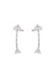 Rankine-Silver Cercei drop de argint 925 decorati cu cristale zirconia Femei