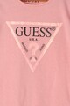 GUESS JEANS Tricou cu imprimeu logo, Roz pal Fete