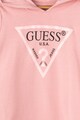 GUESS JEANS Kapucnis pulóver csillámos logóval Lány