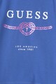 GUESS JEANS Tricou cu imprimeu logo si terminatie asimetrica Fete