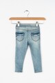 GUESS JEANS Skinny Fit farmernadrág mosott hatással és gyöngyös rátétekkel Lány