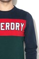 SUPERDRY Academy pulóver colorblock dizájnnal férfi