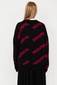 KOTON Szövegmintás gyapjú és alpakagyapjú tartalmú pulóver női