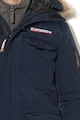 Geographical Norway Bottle bélelt parka kabát levehető műszőrme szegéllyel férfi