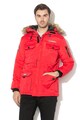 Geographical Norway Bottle bélelt parka kabát levehető műszőrme szegéllyel férfi