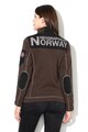 Geographical Norway Суитшърт Tebelle с цип и лого, Тъмнокафяв, 1 Жени