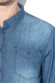 BLEND Риза от шамбре с джобове на гърдите Мъже