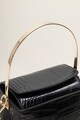 Mango Geanta crossbody de piele ecologica cu model crocodil Kubic Femei