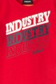 Diesel Tricou cu imprimeu text si logo Baieti