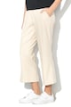 Sisley Pantaloni capri texturati cu croiala ampla Femei