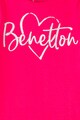 United Colors of Benetton Felső csillámos logómintával Lány