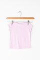 United Colors of Benetton Tricou din bumbac organic cu logo brodat Fete