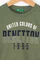 United Colors of Benetton Bluza cu imprimeu logo Baieti