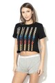 GUESS Tricou crop de casa, cu imprimeu logo Femei