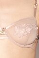 GUESS Sutien cu acoperire partiala, aplicatie de dantela si transparent Femei