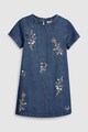 NEXT Rochie din denim cu broderii florale Fete