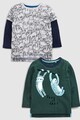 NEXT Set de bluze sport cu model cu animale - 2 piese Baieti