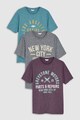 NEXT Set de tricouri cu imprimeu text - 3 piese Barbati
