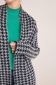 NEXT Cardigan fara inchidere, cu model houndstooth Femei