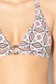 Skiny Sutien de baie cu imprimeu grafic si cupe triunghiulare Boho Girl Femei