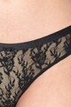 Emporio Armani Underwear Chiloti cu insertii de dantela si accesoriu logo Femei