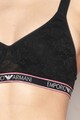 Emporio Armani Underwear Sutien de dantela cu bretele unite pe partea din spate Femei