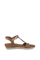 Tamaris Sandale wedge de piele Femei