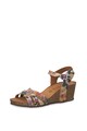 Tamaris Sandale wedge cu imprimeu floral Femei