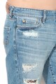 GUESS JEANS Bermude din denim cu aspect decolorat Barbati