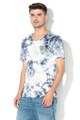 GUESS JEANS Tricou slim fit cu model tie dye si cravata Barbati