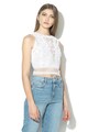 GUESS JEANS Guipure csipke crop top női