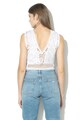 GUESS JEANS Top crop de dantela guipure Femei