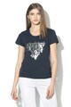 GUESS JEANS Tricou cu imprimeu logo metalizat Femei