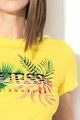 GUESS JEANS Тениска с фигурален десен и бродирано лого Жени