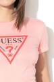 GUESS JEANS Modáltartalmú póló logómin 21tával női