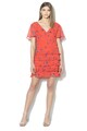 GUESS JEANS Rochie mini cu model floral si volane Femei