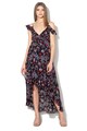 GUESS JEANS Rochie petrecuta cu model floral si terminatie asimetrica Femei