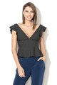 GUESS JEANS Bluza cu maneci tip fluture si peplum Femei