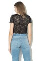 GUESS JEANS Crop fazonú csipkefelső női