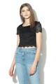 GUESS JEANS Crop fazonú csipkefelső női