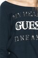 GUESS JEANS Pulover cu imprimeu logo, decoratiuni si strasuri Femei