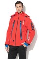 Geographical Norway Jacheta cu captuseala din fleece si gluga detasabila Torry, Rosu, L Barbati