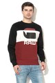 G-Star RAW Bluza sport colorblock cu model grafic si captuseala de fleece Barbati