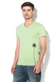 Mustang Tricou slim fit cu decolteu in V Scribble Barbati