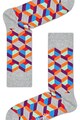 Happy Socks Sosete unisex cu imprimeu geometric Barbati